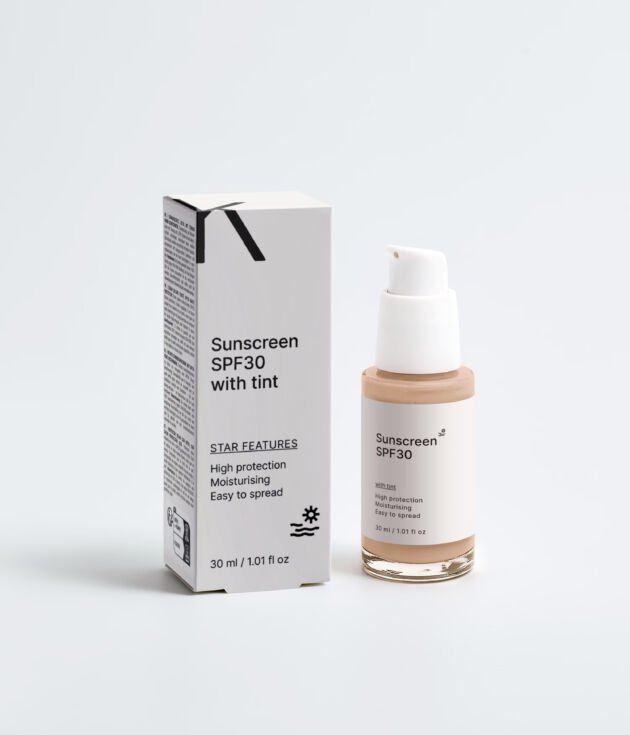 Sunscreen SPF30, with tint